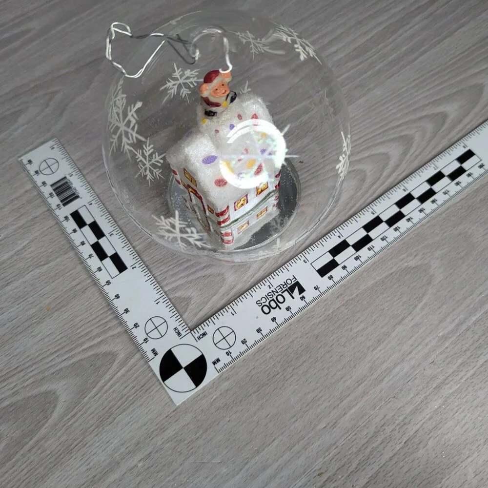 Christopher Radko LED Blown Gloss Christmas Ornament with Original Box